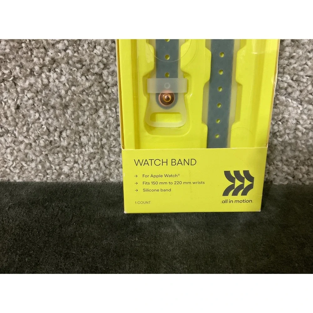 All In Motion Watch Band Unisex 42/44/45 Green Sealed Silicone Apple Watch Band